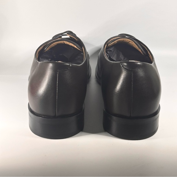 NEW BOSS LEATHER DERBY SHOES DARK BROWN SIZE 9.5US/8.5UK